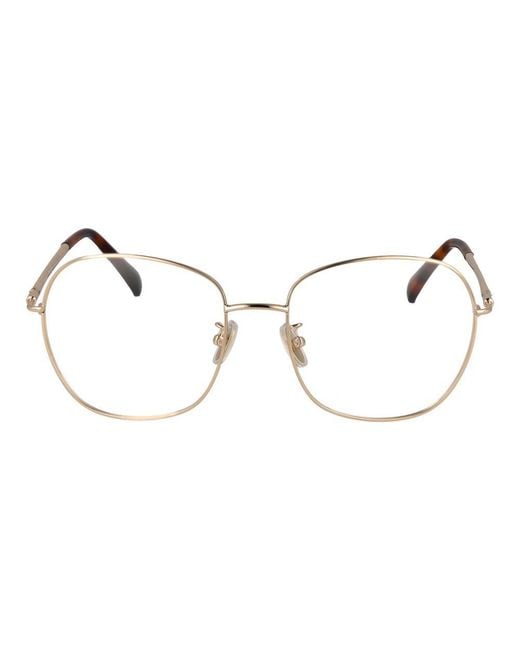 Max Mara Metallic Gold Metal Glasses (frames)