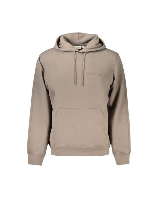 Calvin Klein Gray Cotton Sweater for men