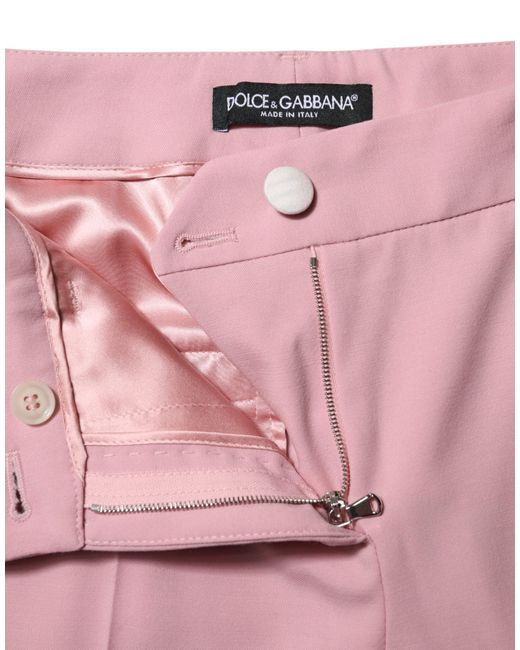 Dolce & Gabbana Pink Slim Fit Pants