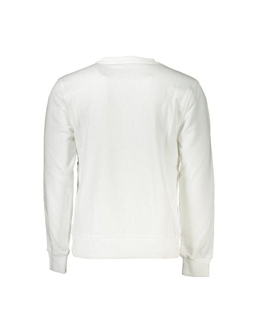 Roberto Cavalli Gray White Cotton Men Sweater for men