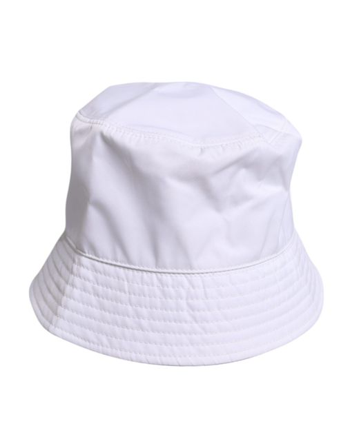 Dolce & Gabbana Purple Cotton Wide Brim Bucket Hat for men