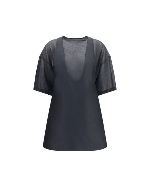 Balenciaga Blue Black Wool Oves Aries Casual Dress