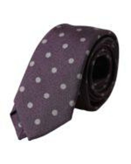 Dolce & Gabbana Purple Polka Dot Tie Classic Style for men