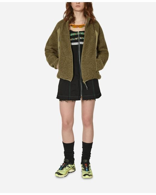 Cormio Black Short Denim Dress With Front Zipper