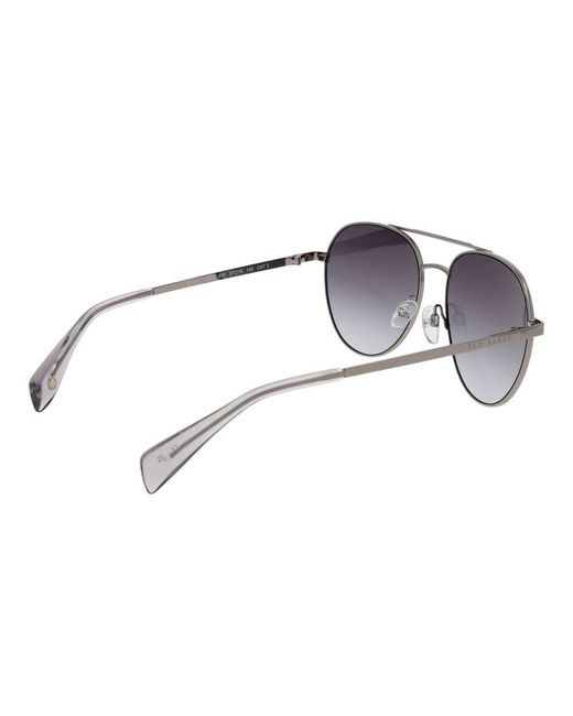 Ted Baker Gray Metal Sunglasses for men