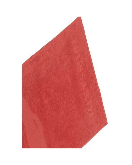 Trussardi Beachwear Red Cotton Other for men