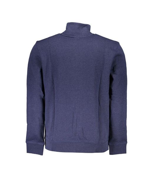 Boss Blue Cotton Sweater for men