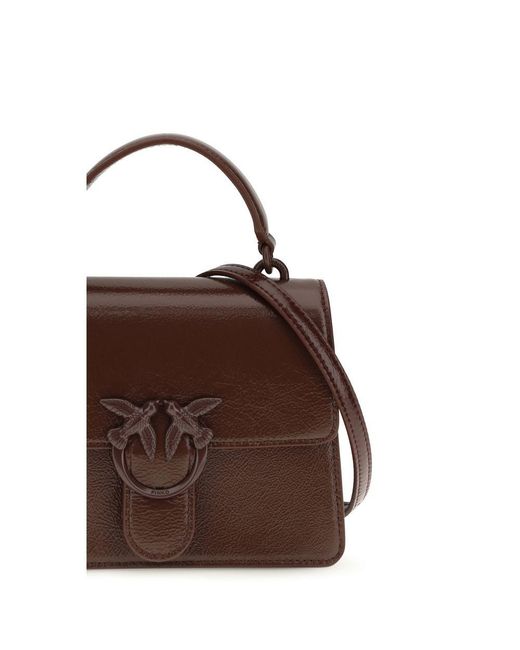 Pinko Brown Goatskin Handbag