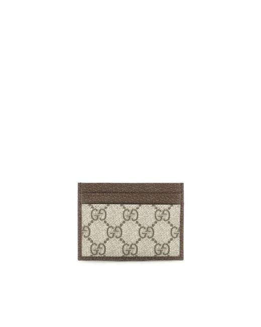 Gucci Gray Fabric Cardholder