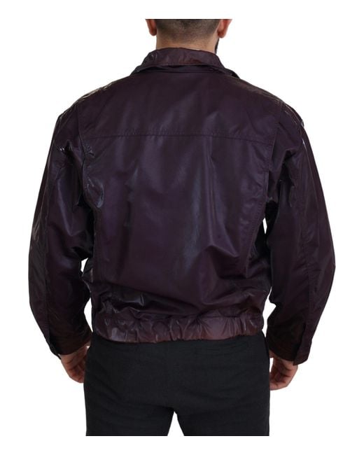Dolce & Gabbana Blue Elegant Biker Jacket for men