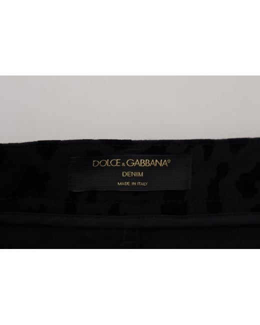 Dolce & Gabbana Black Chic Mid Waist Hot Pant Short