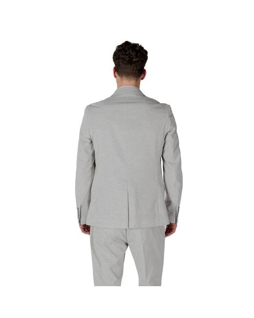 Antony Morato Gray Polyester Blazer for men
