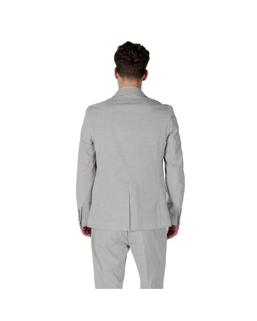Antony Morato Gray Polyester Blazer for men