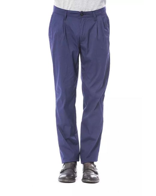 Verri Blue Elegant Slim Fit Chino Pants for men