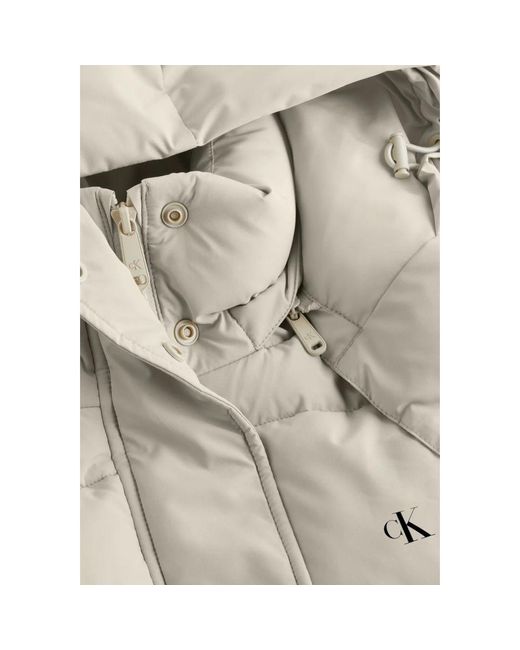 Calvin Klein Natural Recycled Polyester Jackets & Coat