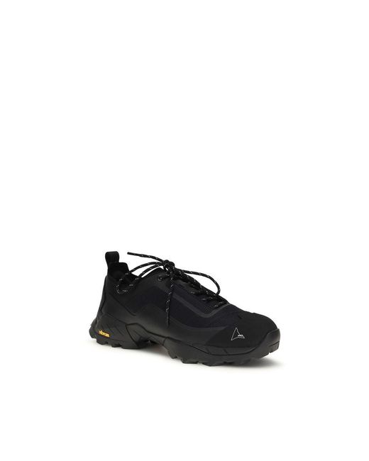 Roa Black Polyester Athletic Sneakers for men