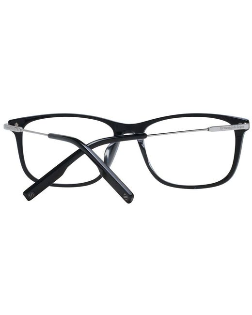 Zegna Black Plastic Glasses (Frames) for men