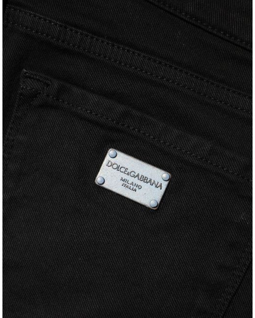 Dolce & Gabbana Black Slim Fit Jeans