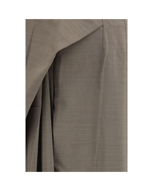 Jacquemus Gray Wool Oves Aries Fla Pants