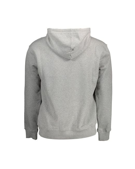 North Sails Gray Grigio Cotton Men Sweatshirt for men