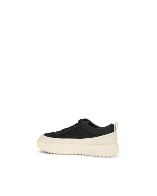 Moncler Black Calf Leather Bos Taurus Athletic Sneakers for men