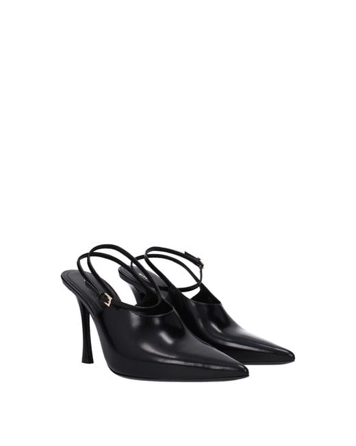 Givenchy Black Leather High Heel Pumps for men