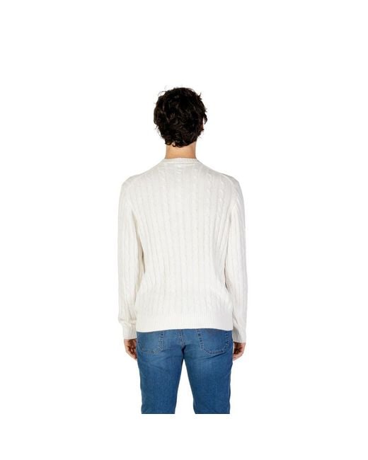 U.S. POLO ASSN. White Cotton Sweatshirt for men