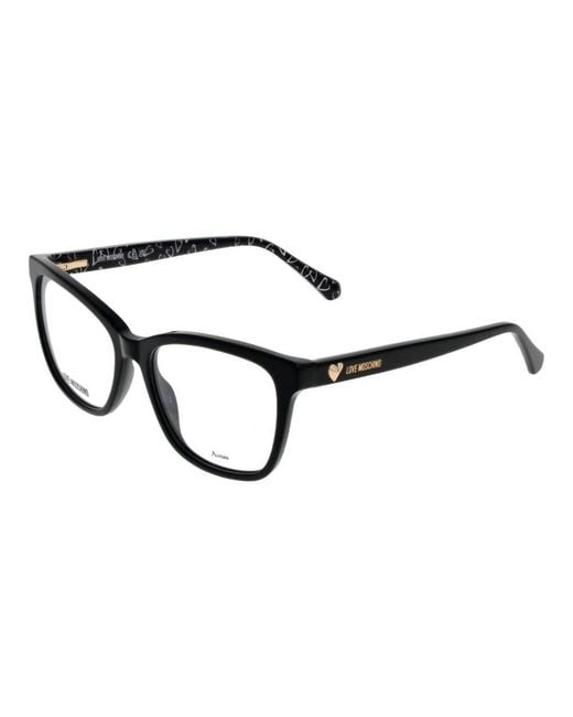 Love Moschino Black Acetate Glasses (Frames) Accessory