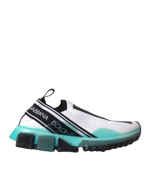 Dolce & Gabbana Blue Slip On Sorrento Sneakers Shoes