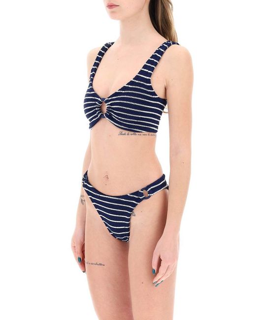 Hunza G Blue Hallie Bikini Set