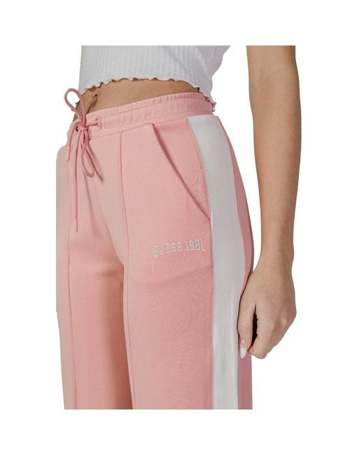 Guess Pink Multicolor Polyester Jeans & Pant