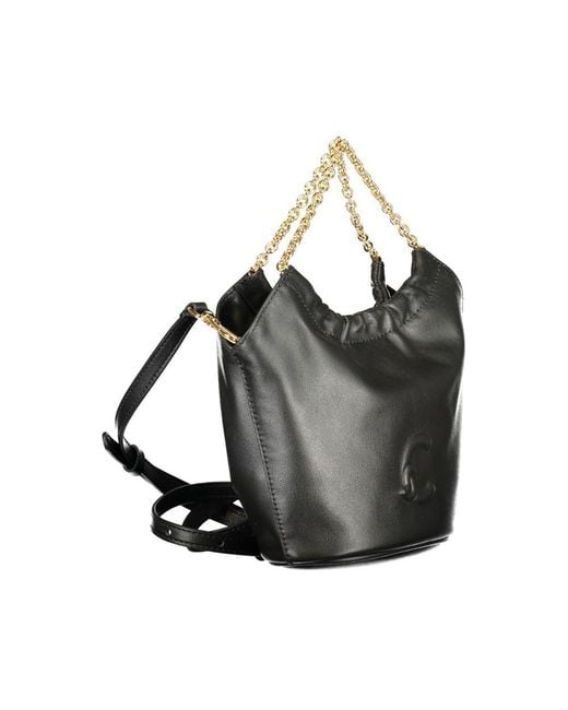 Coccinelle Gray Leather Handbag