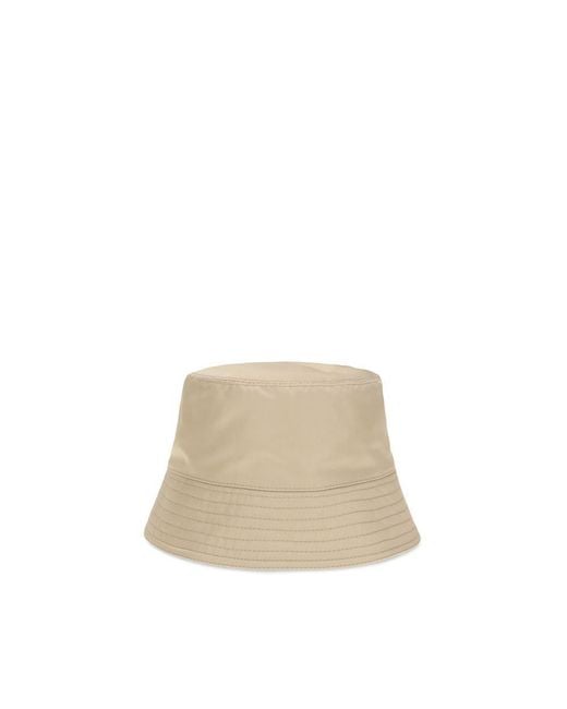 Prada Natural Beige Polyamide Bucket Hat for men