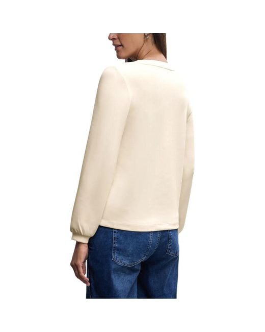 Street One Blue Beige Modal Sweatshirt