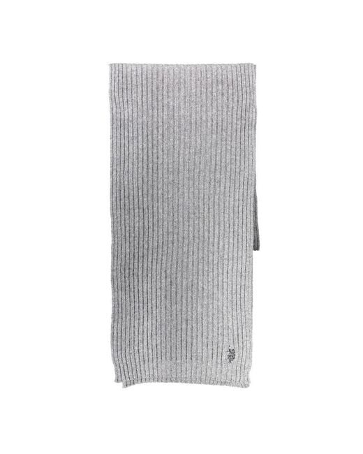 U.S. POLO ASSN. Gray Wool Men's Scarf for men
