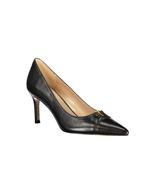 Twinset Black Leather Classic Shoe