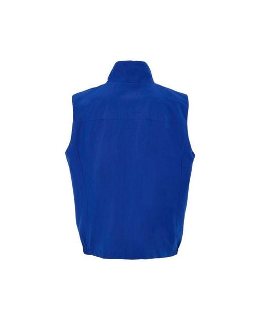 Paul & Shark Blue Polyester Sleveless Jacket for men