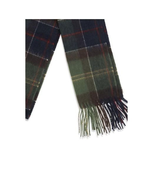 Barbour Black Bicolor Wool Oves Aries Scarf