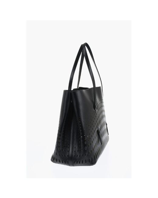 Alaïa Black Leather Tote Bag