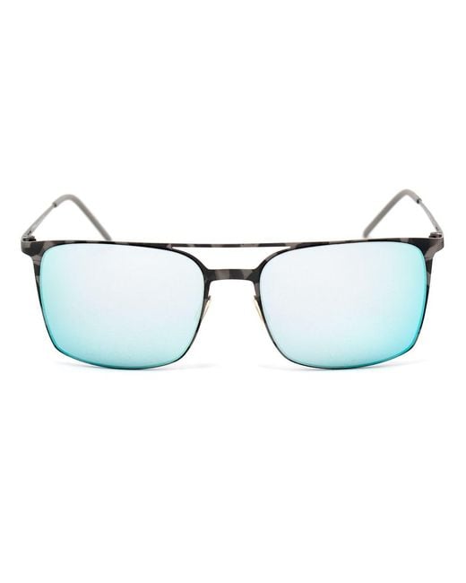 Italia Independent Blue Gray Metal Sunglasses for men