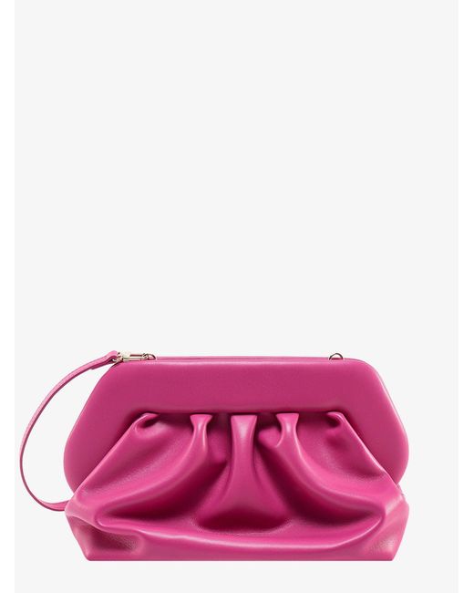 THEMOIRÈ Leather Clutches in Pink | Lyst