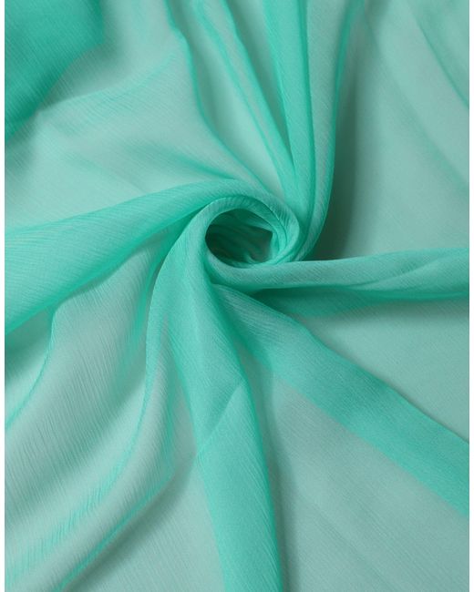 Dolce & Gabbana Green Light Silk Neck Wrap Foulard 131Cm X 126.5Cm Scarf