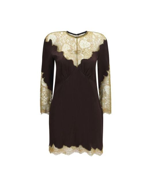 The Attico Black Multicolor Acetate Casual Dress