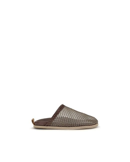 Forte_forte Brown Calf Leather Bos Taurus Mules