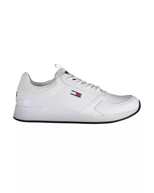 Tommy Hilfiger White Polyester Sneaker for men