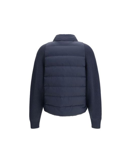 Brunello Cucinelli Blue Polyester Jacket
