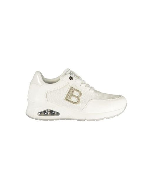 Laura Biagiotti White Polyester Athletic Sneakers