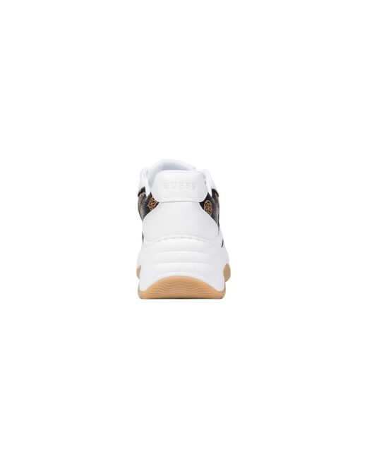 Guess White Polyethylene Chunky Sneakers