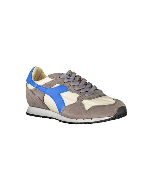 Diadora Blue Grigio Leather Sneaker
