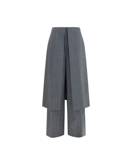 THE LATEST Gray Polyester Dress Pants